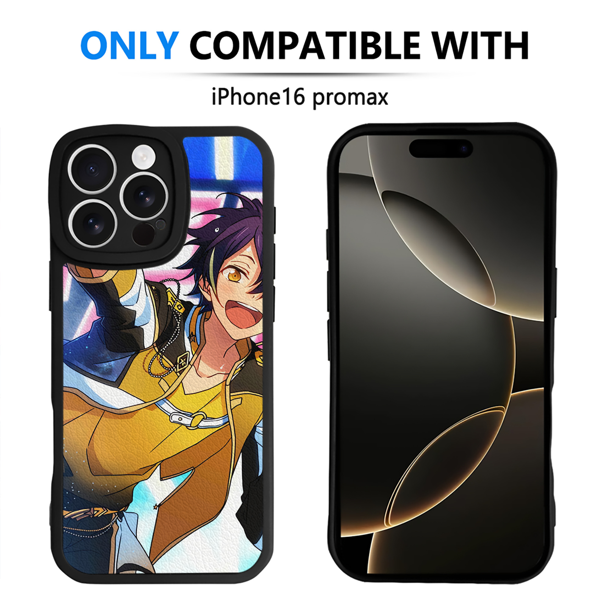 （画像用） あんさんぶるスターズ! Ensemble Stars 【iPhone 16シリーズ対応】シリコンスマホケース（レザー調） 材質：シリコン